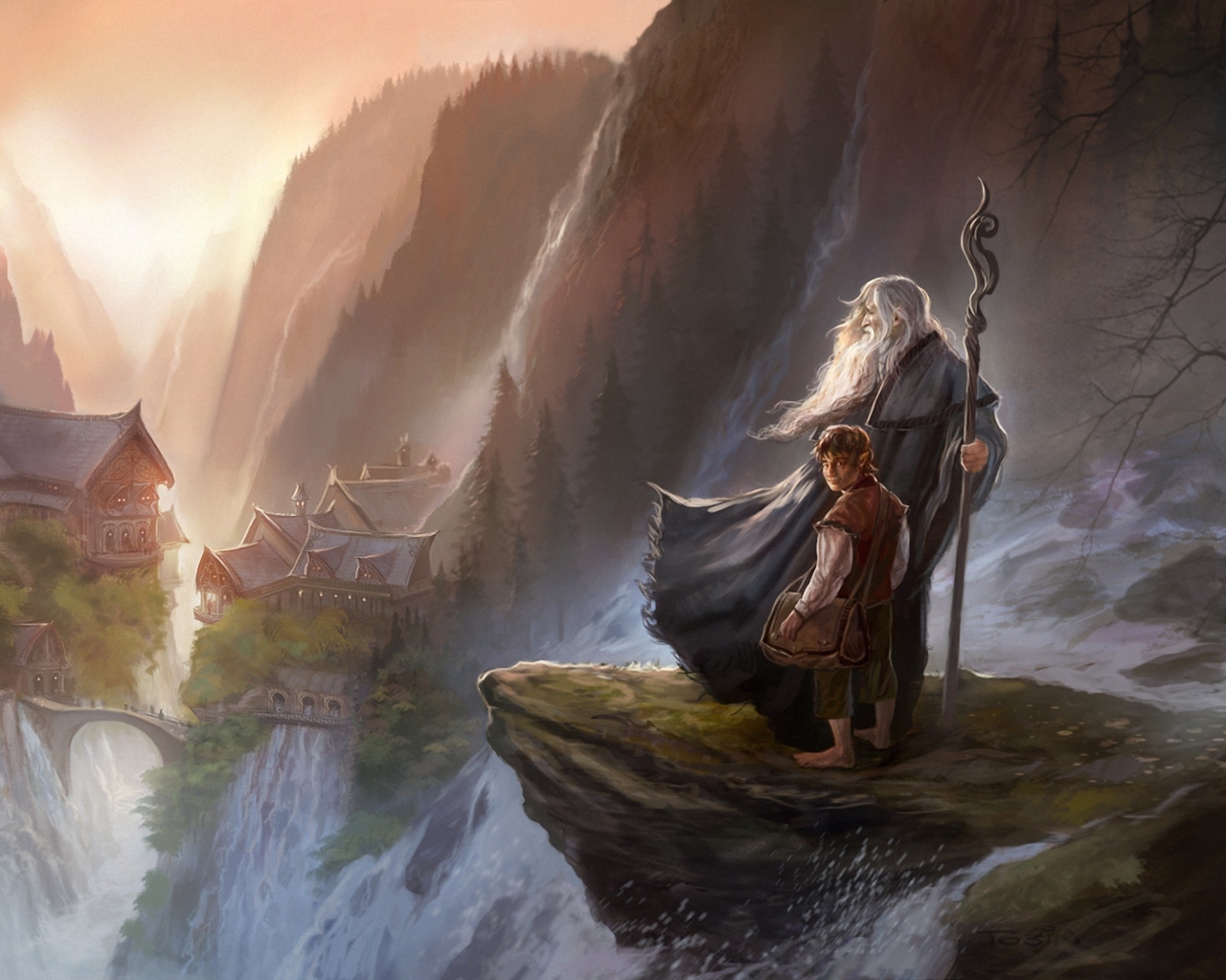 Screenshot №1 pro téma The Hobbit An Unexpected Journey - Gandalf 1280x1024