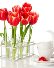 Fondo de pantalla Tulips And Teapot 176x220