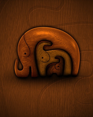 Three Elephants - Obrázkek zdarma pro iPhone 5