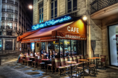 Paris Cafe wallpaper 480x320