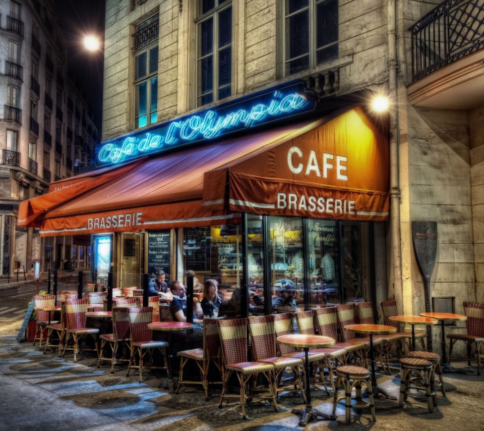 Paris Cafe wallpaper 960x854