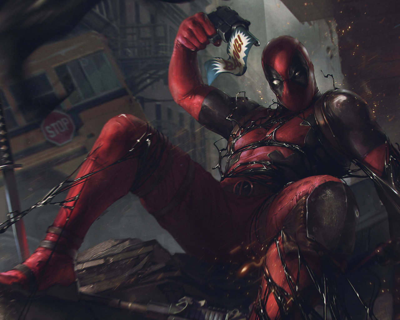 Sfondi Deadpool Comics 1280x1024