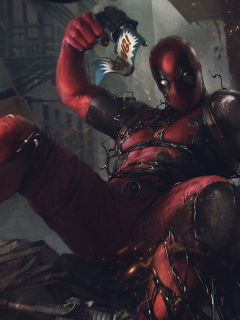 Das Deadpool Comics Wallpaper 240x320