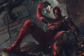 Deadpool Comics Background for Android, iPhone and iPad