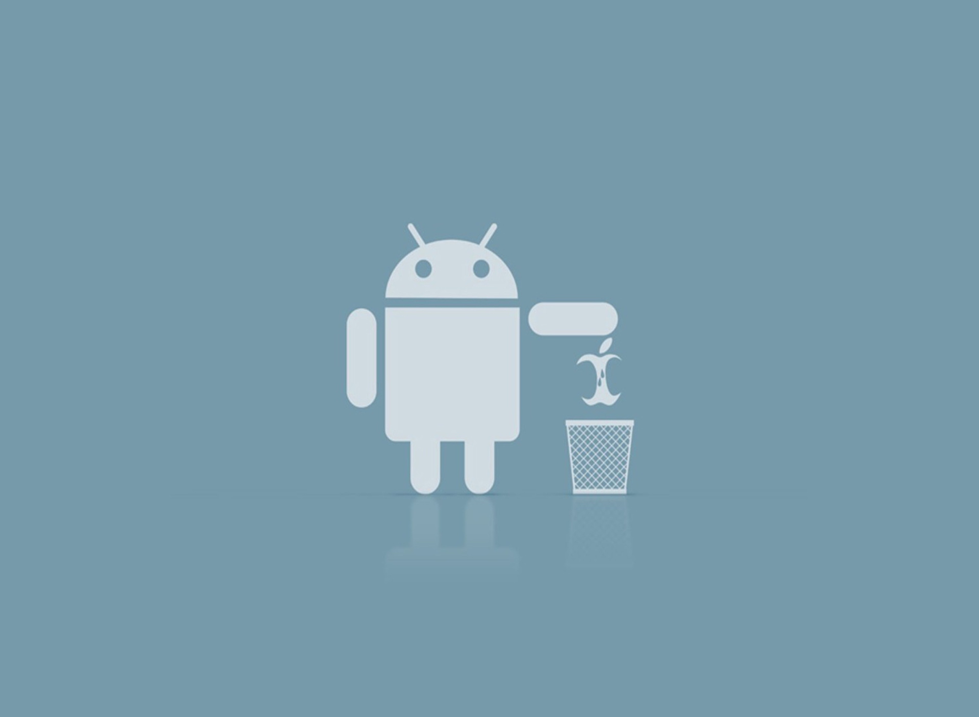 Обои Android Against Apple 1920x1408