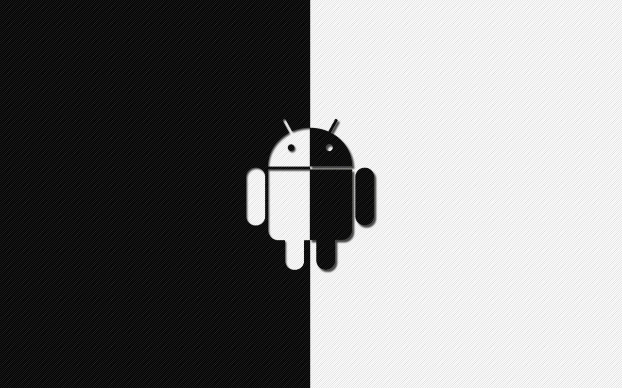 Обои Android Black And White 1280x800