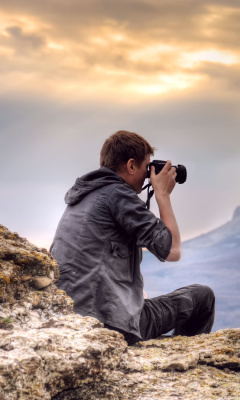 Das Photographer of Scenery Wallpaper 240x400