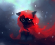 Screenshot №1 pro téma Red Riding Hood Cat 176x144