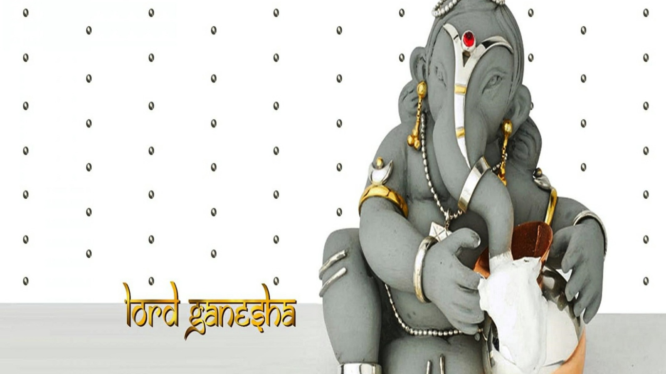Screenshot №1 pro téma Lord Ganesha 1366x768