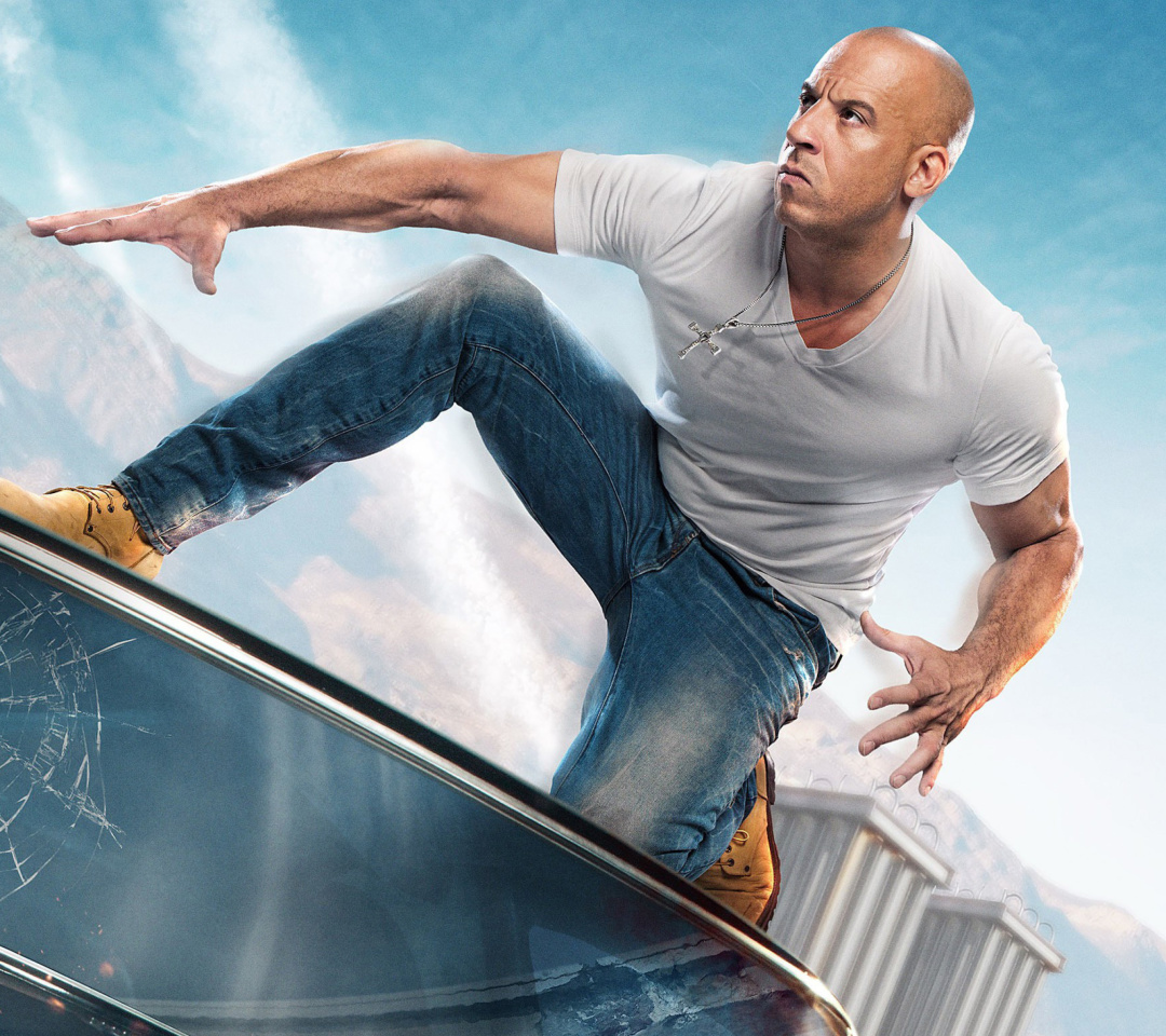 Fondo de pantalla Fast & Furious Supercharged Poster with Vin Diesel 1080x960