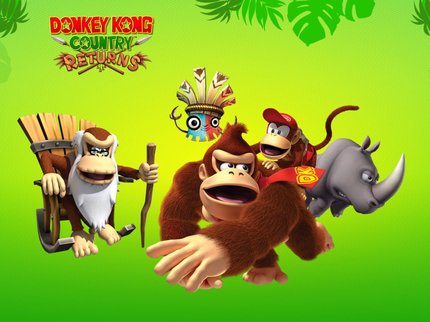 Das Donkey Kong Country Returns Arcade Game Wallpaper 1400x1050
