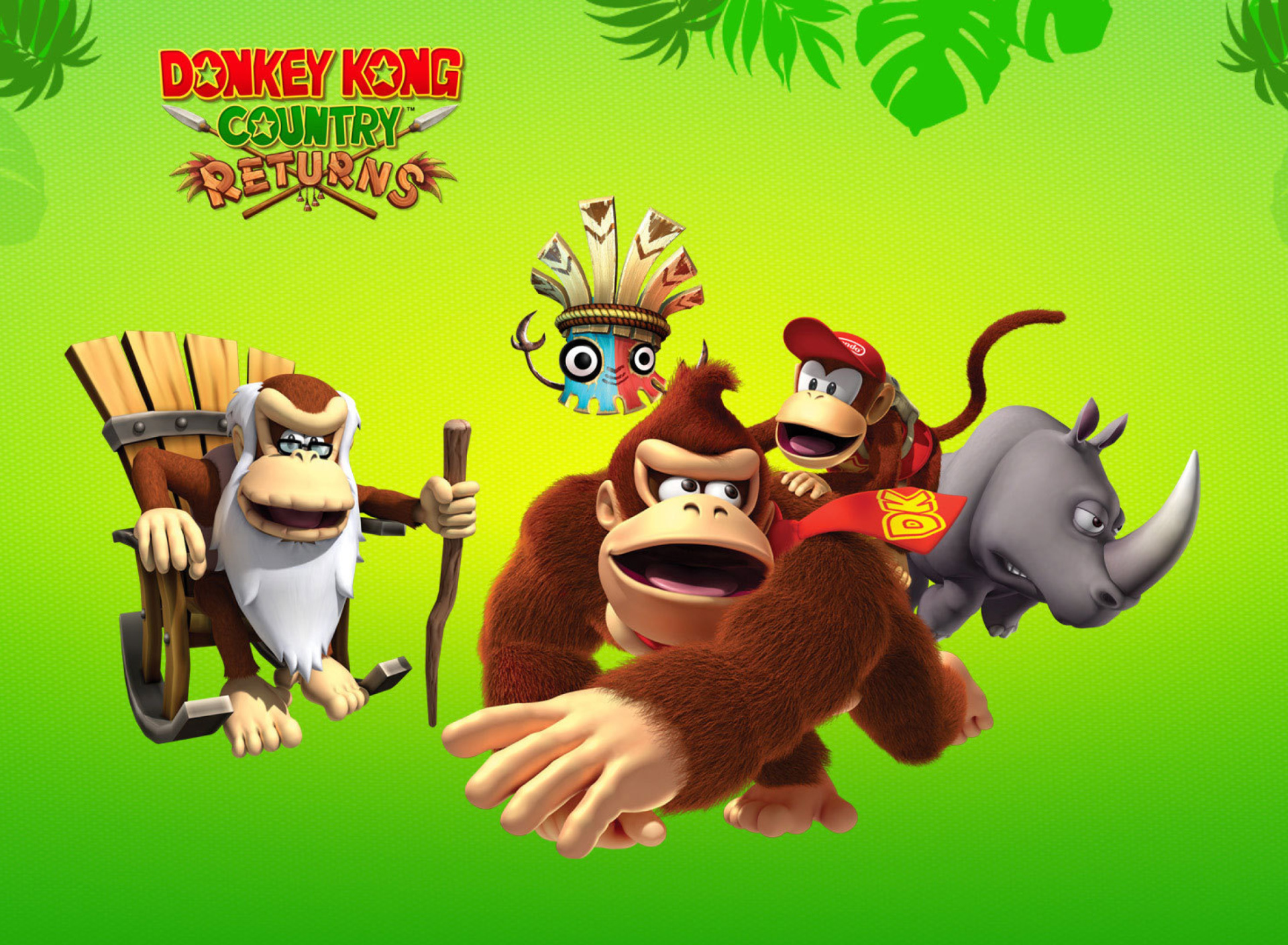 Обои Donkey Kong Country Returns Arcade Game 1920x1408