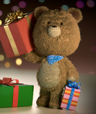 Teddy Bear With Gifts - Obrázkek zdarma pro iPhone 6