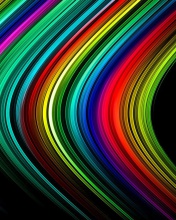 Rainbow Lines wallpaper 176x220