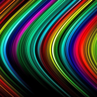 Kostenloses Rainbow Lines Wallpaper für 208x208