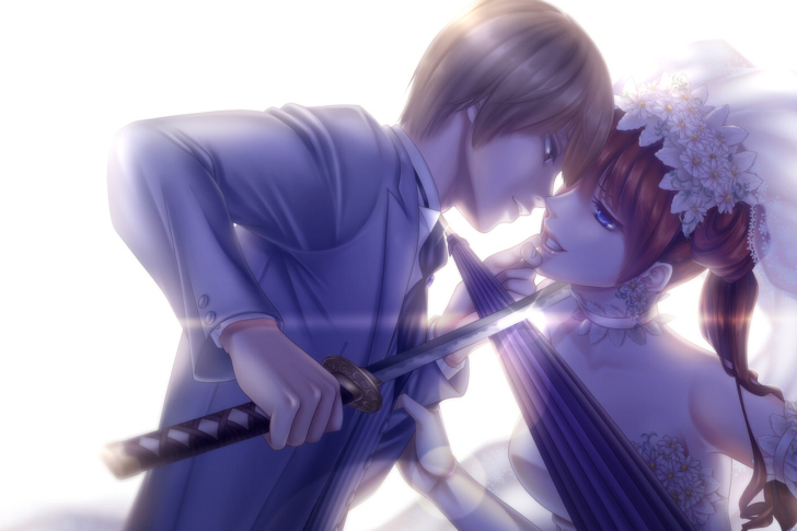 Fondo de pantalla Gintama, Kagura, Okita Sougo