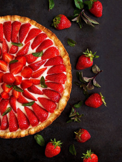 Sfondi Strawberry pie 240x320