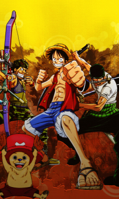 Das One Piece Armed Wallpaper 240x400