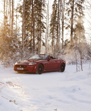 Jaguar XKR-S Convertible - Obrázkek zdarma pro 768x1280