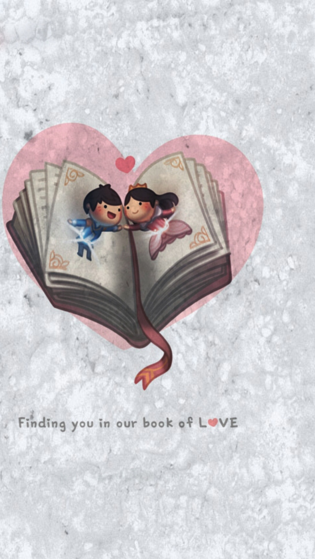 Screenshot №1 pro téma Love Is Finding You In Our Book Of Love 640x1136