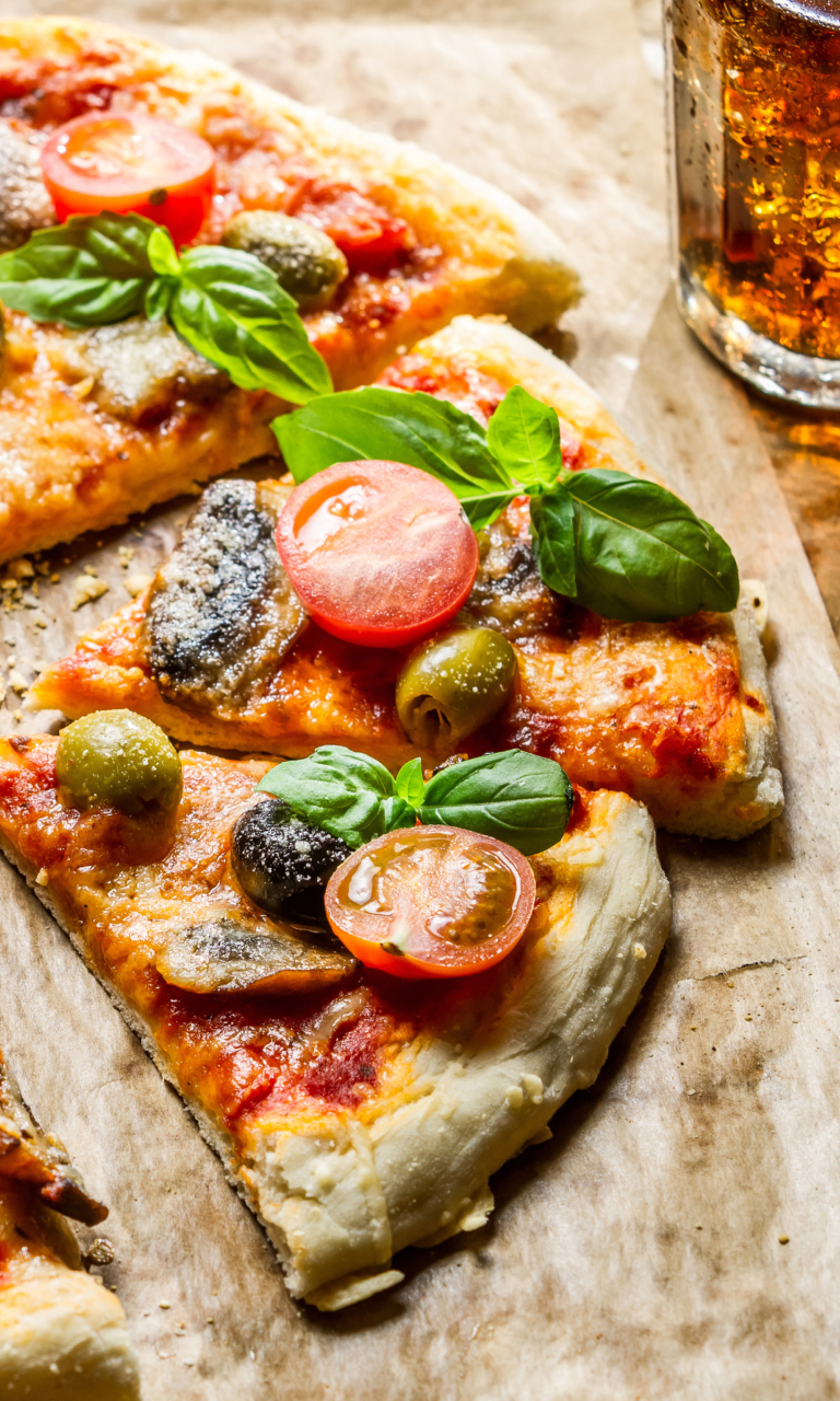 Pizza wallpaper 768x1280