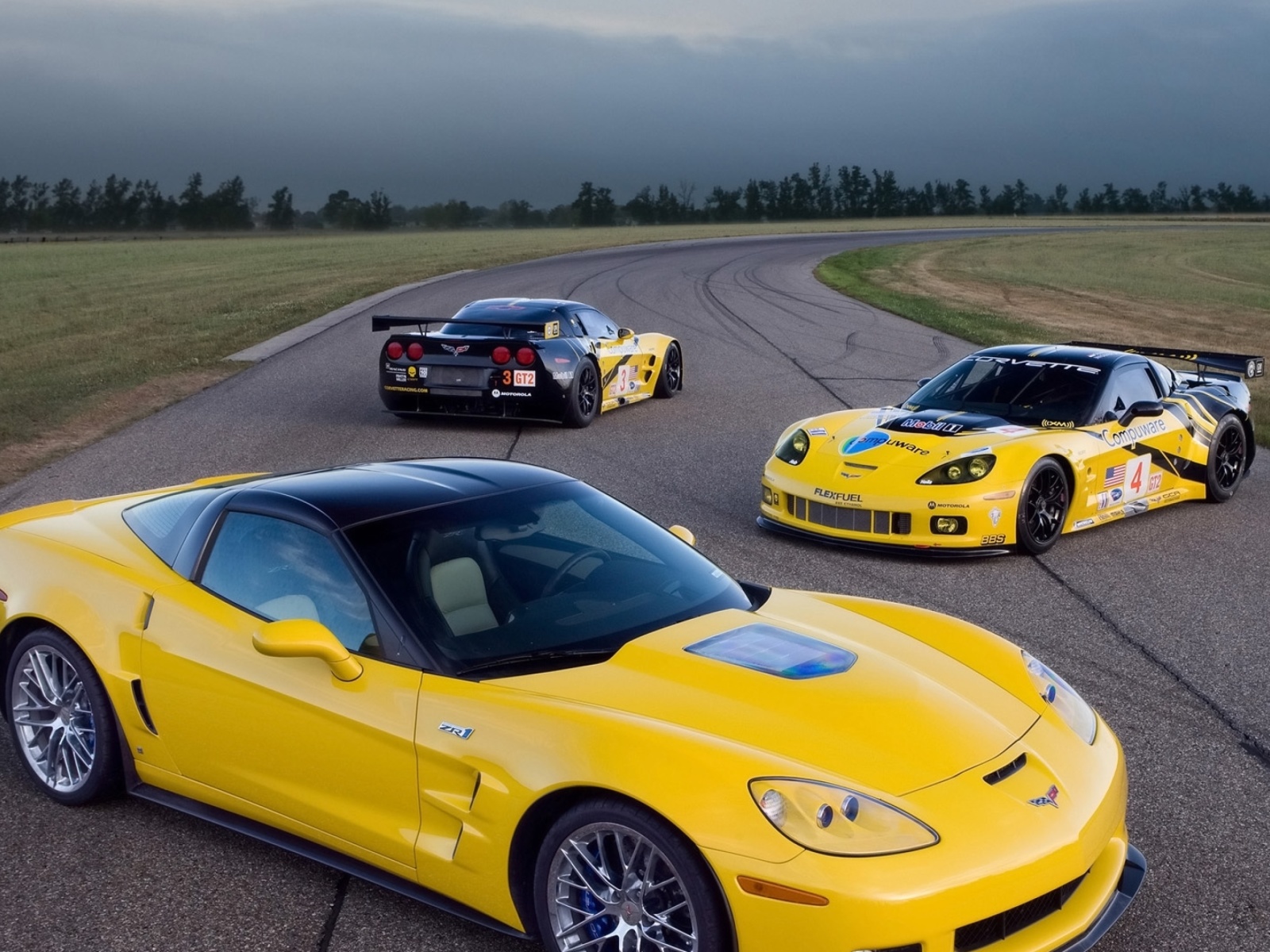 Fondo de pantalla Chevrolet Corvette C6R GT2 1600x1200