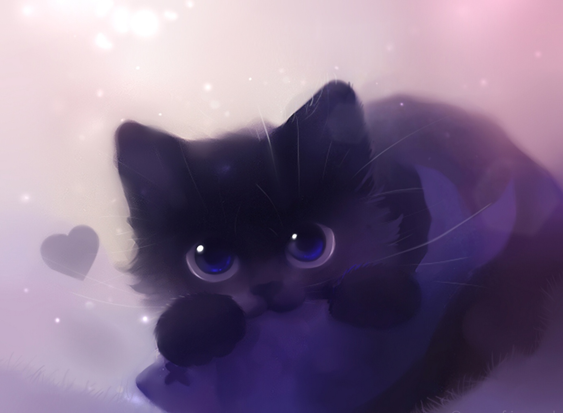 Screenshot №1 pro téma Cute Kitty Art 1920x1408