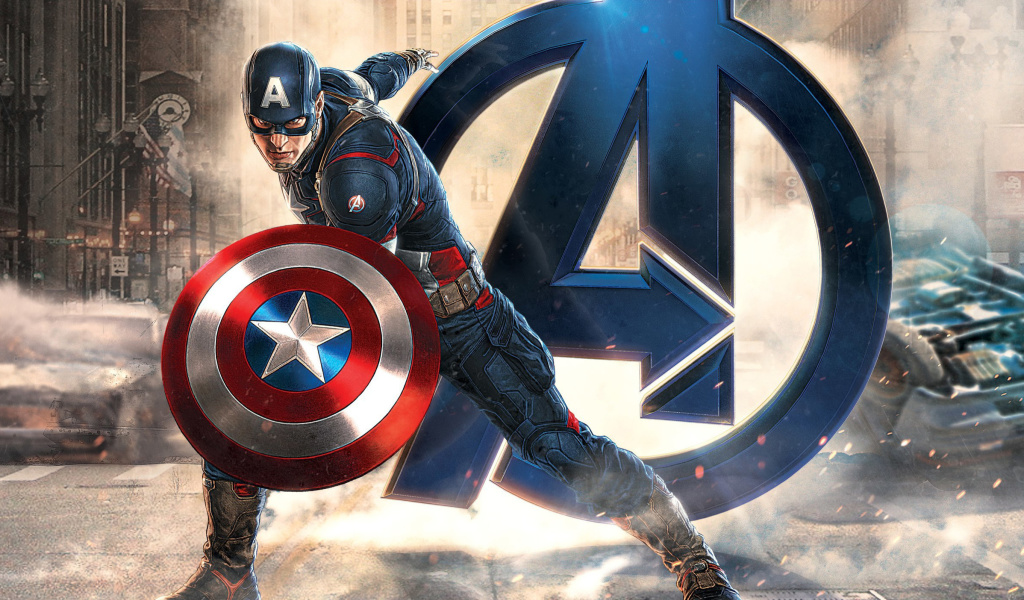 Das Captain America Marvel Avengers Wallpaper 1024x600