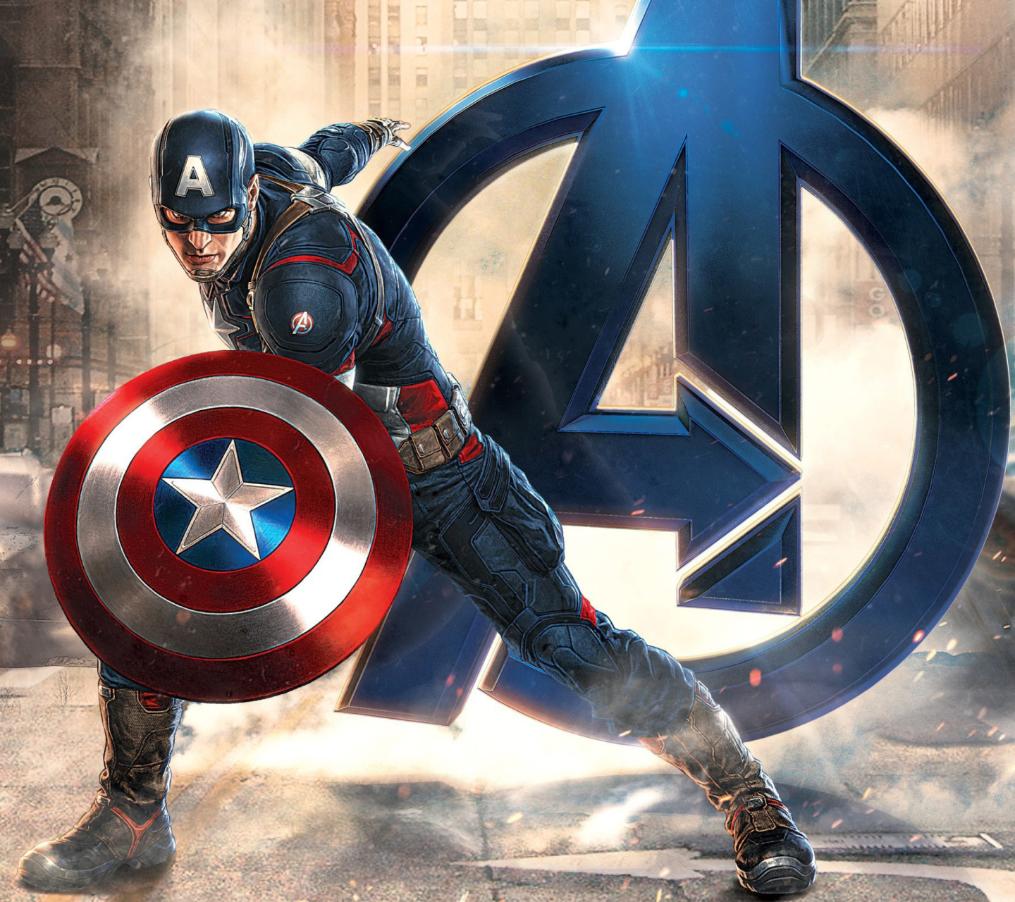 Обои Captain America Marvel Avengers 1440x1280