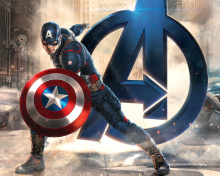 Das Captain America Marvel Avengers Wallpaper 220x176