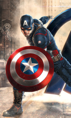 Sfondi Captain America Marvel Avengers 240x400