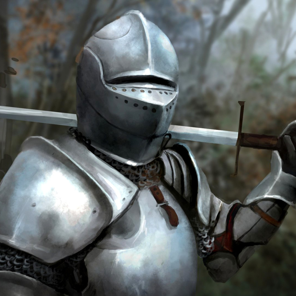 Sfondi Medieval knight in armor 1024x1024