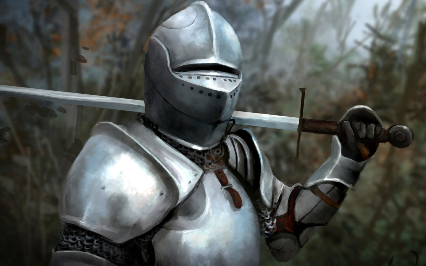 Screenshot №1 pro téma Medieval knight in armor 1440x900