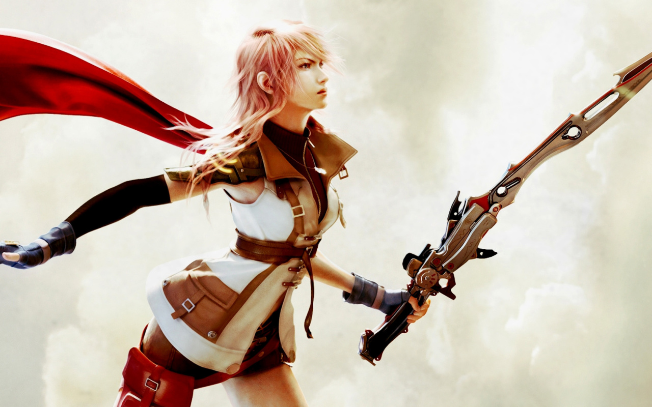 Das Lightning Final Fantasy XIII Wallpaper 1280x800