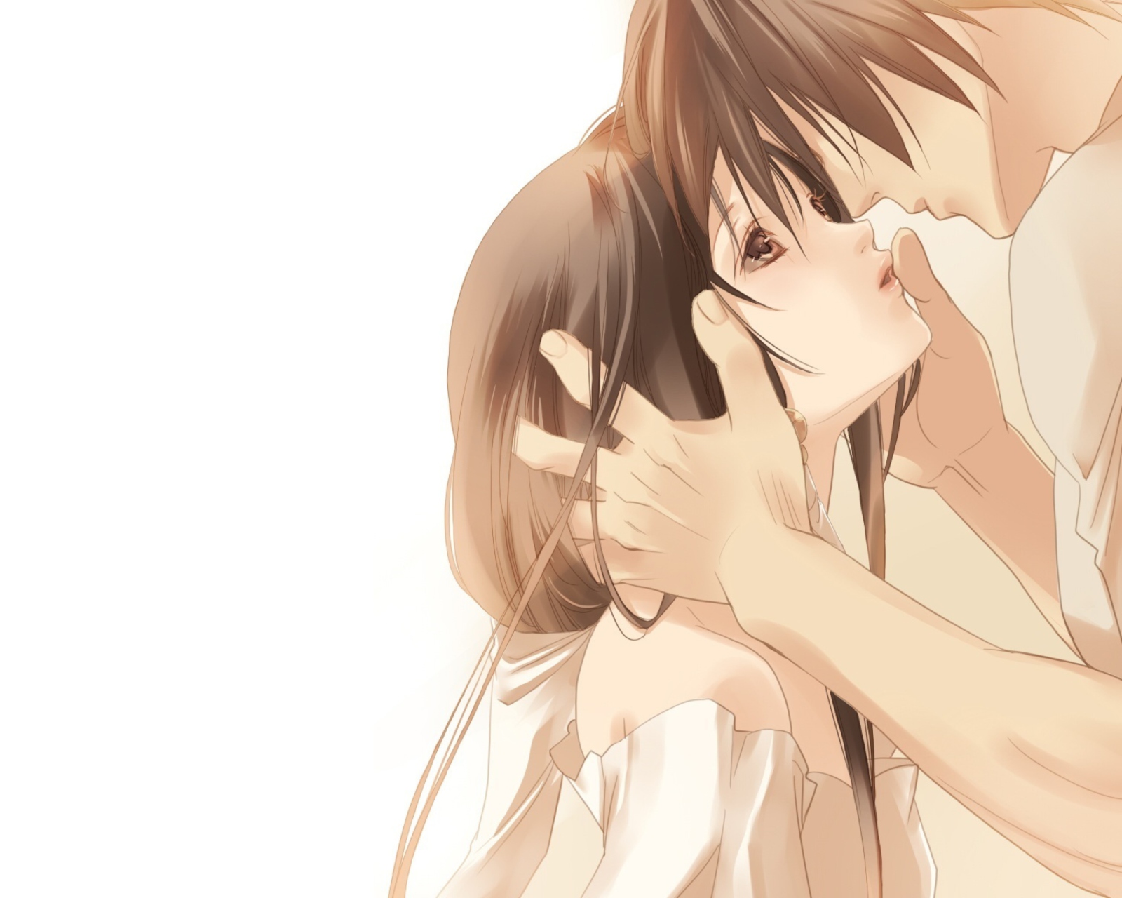 Screenshot №1 pro téma Anime Couple Sweet Love Kiss 1600x1280