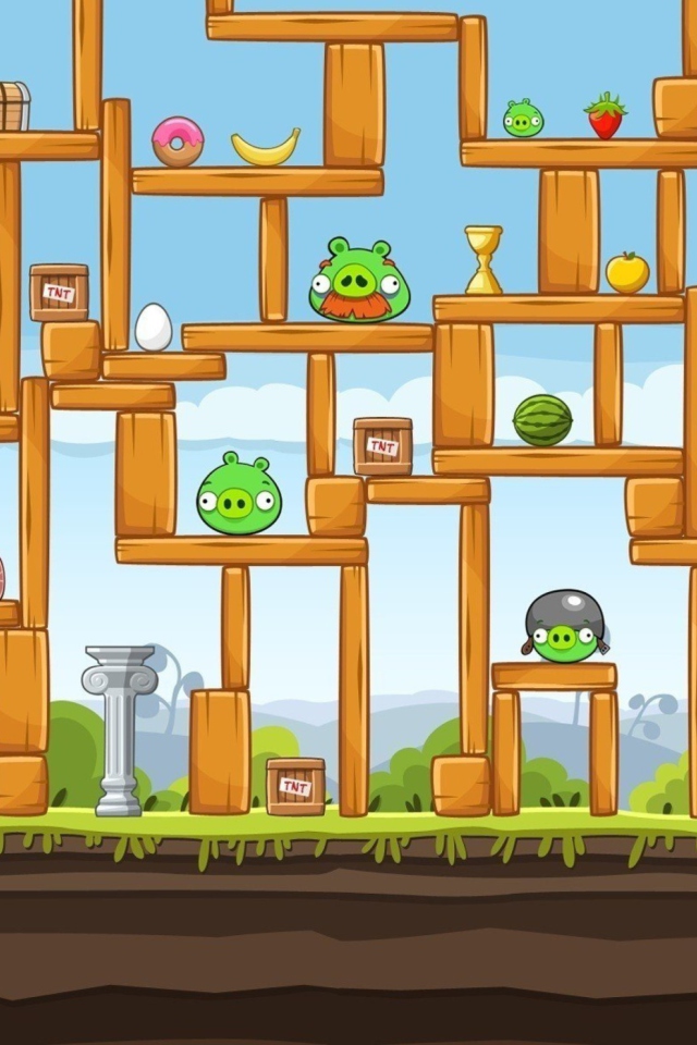 Das Angry Birds Wallpaper 640x960