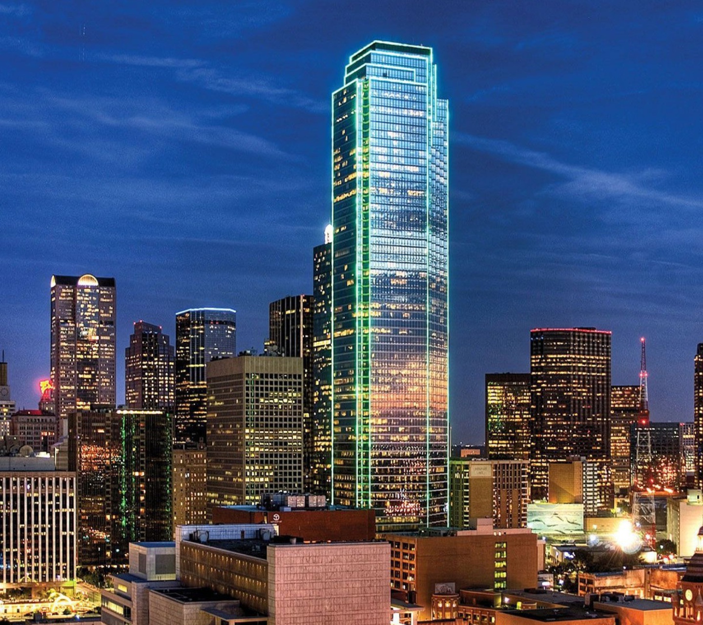 Fondo de pantalla Dallas Skyline 1440x1280