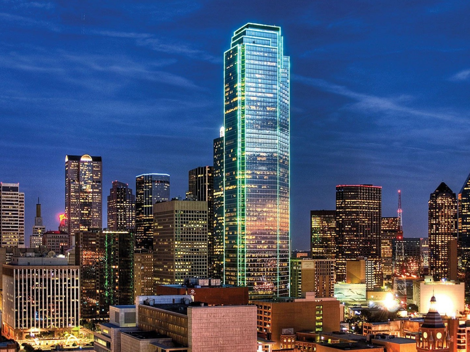 Das Dallas Skyline Wallpaper 1600x1200
