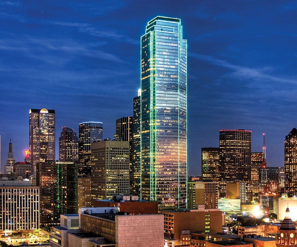 Dallas Skyline wallpaper 960x800