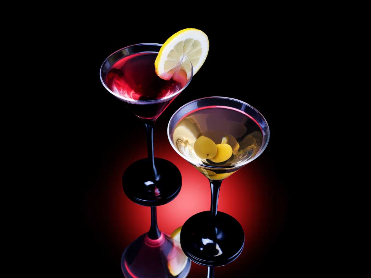 Das Cocktail With Olives Wallpaper 1280x960