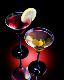Fondo de pantalla Cocktail With Olives 128x160