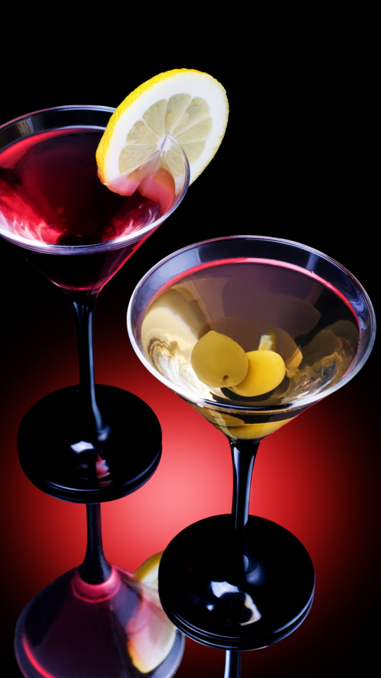Cocktail With Olives wallpaper 750x1334