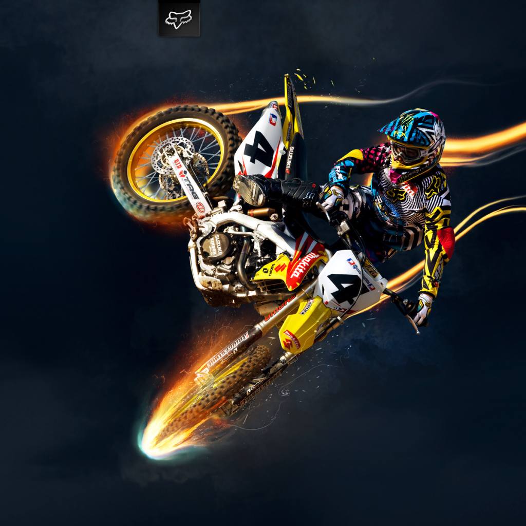 Fondo de pantalla Freestyle Motocross 1024x1024