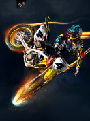 Fondo de pantalla Freestyle Motocross 132x176