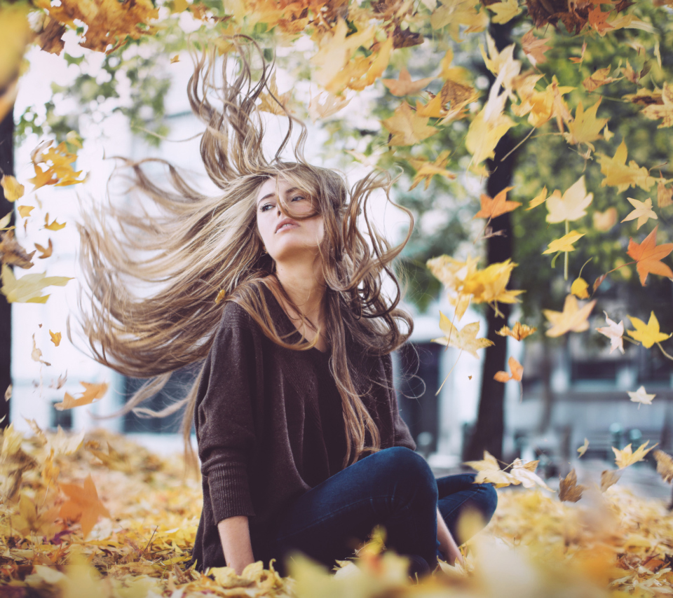 Screenshot №1 pro téma Autumn Girl 960x854