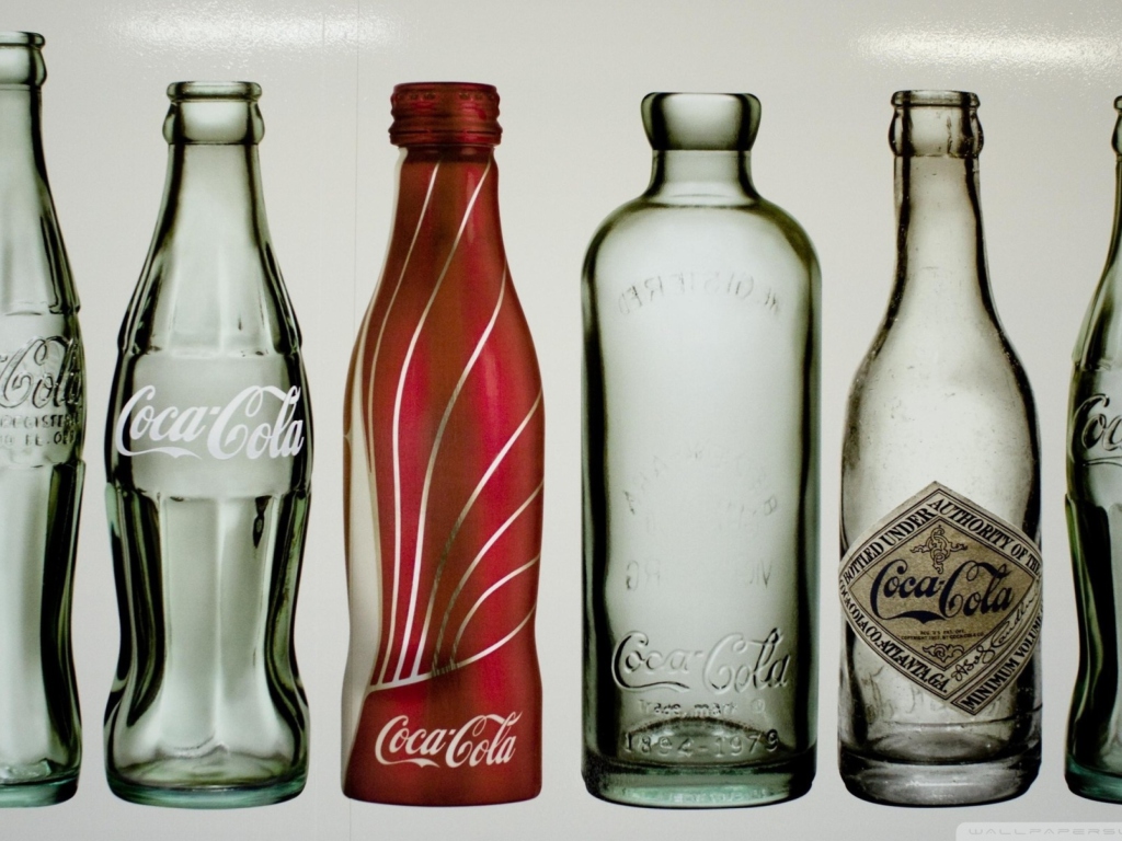 Обои Old Coca Cola Bottles 1024x768