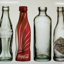 Old Coca Cola Bottles wallpaper 208x208