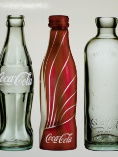 Fondo de pantalla Old Coca Cola Bottles 240x320