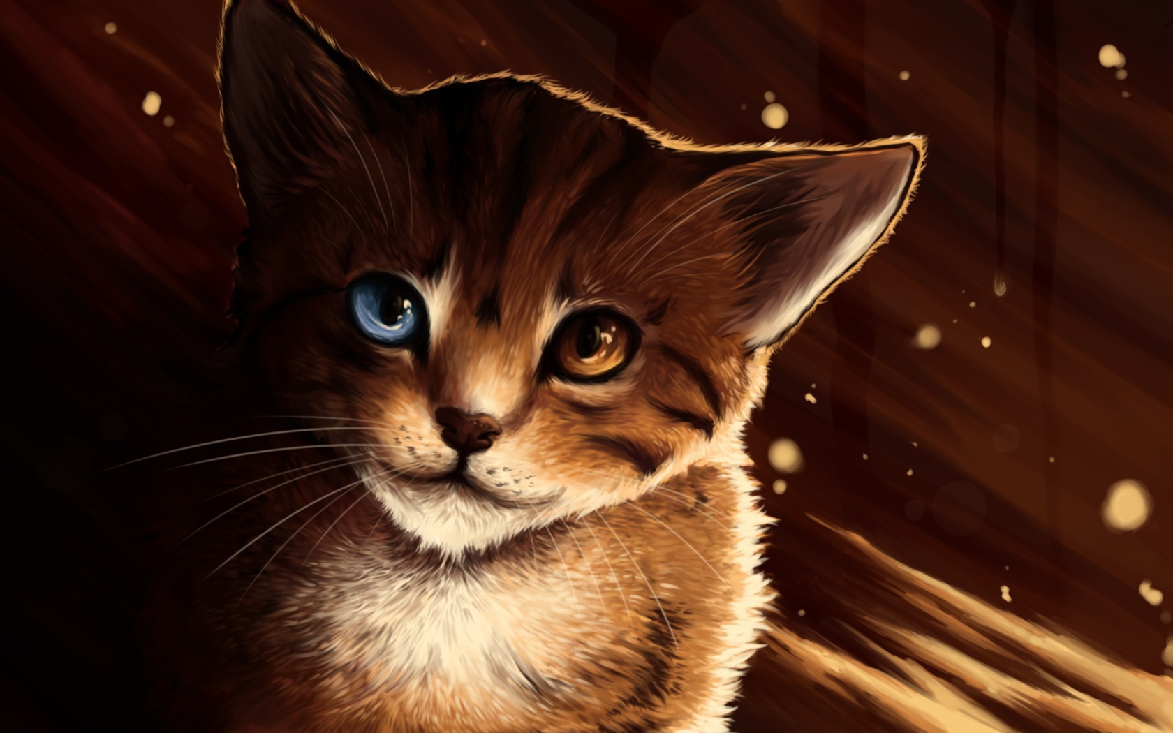 Das Drawn Cat Wallpaper 1680x1050