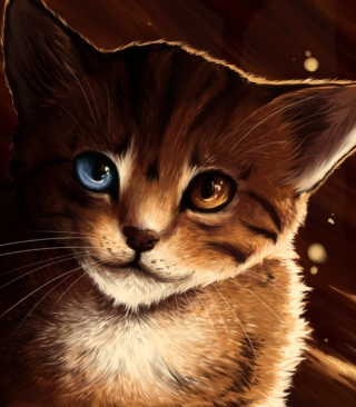 Drawn Cat - Obrázkek zdarma pro 132x176